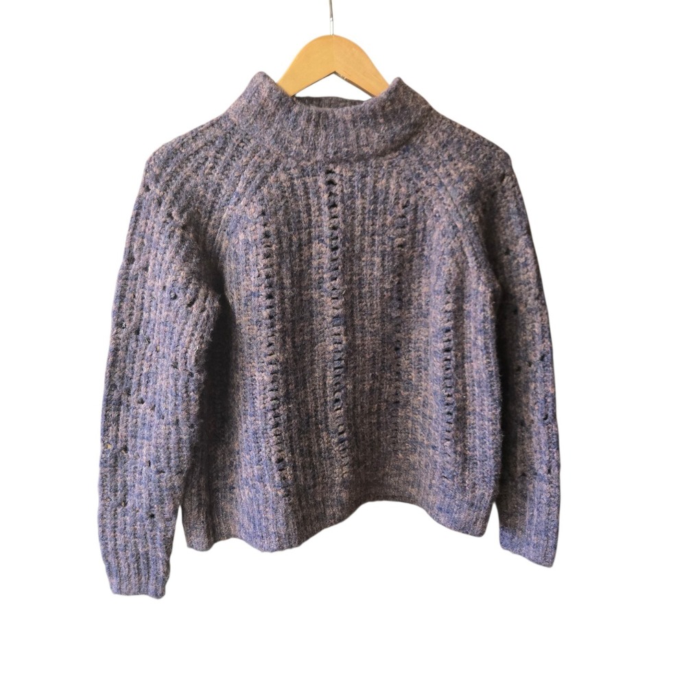 MADEWELL‎ Sweater Wool Blend Knit Purple XXS